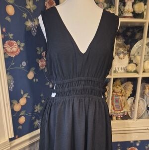 Inspired Hearts Black V-Neck Mini Dress